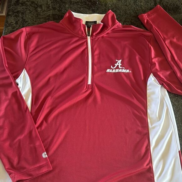 University of Alabama Crimson tide .Colosseum red  & white long sleeve Unisex - Picture 1 of 9